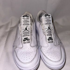 All white air Jordan low